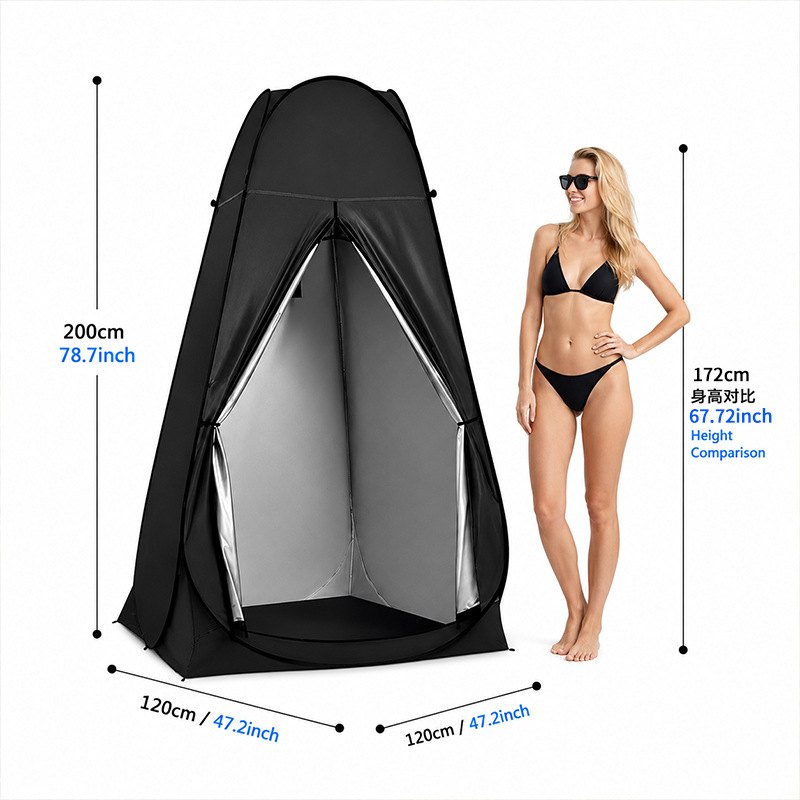 Shower and privacy tents